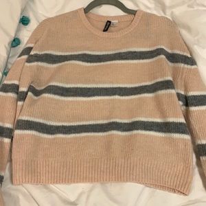 Pink and Gray Sweater